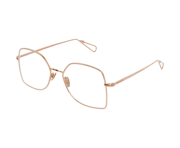 Lunettes de vue de la marque Ahlem, monture optique mixte, modèle unisexe qui convient pour les hommes, et les femmes, avec un design hexagonale fabriquée en acetate disponible dans les boutiques Atelier Lou Paris