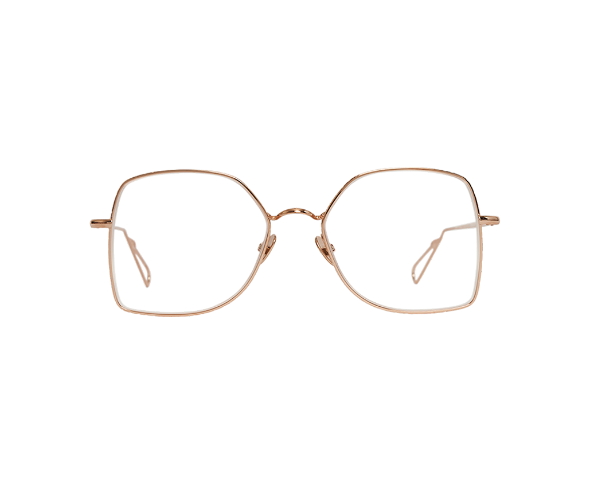 Lunettes de vue de la marque Ahlem, monture optique mixte, modèle unisexe qui convient pour les hommes, et les femmes, avec un design hexagonale fabriquée en acetate disponible dans les boutiques Atelier Lou Paris