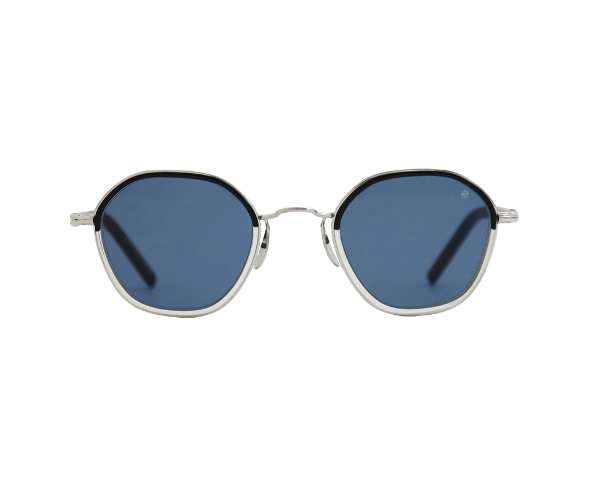 Lunettes de soleil de la marque Ayame monture solaire mixte, modèle unisexe qui convient pour les hommes, et les femmes, avec un design rond fabriquée en acetate disponible dans les boutiques Atelier Lou Paris