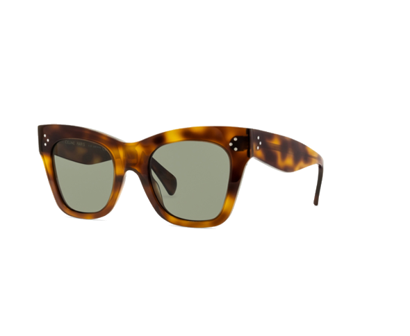 Lunettes de soleil CL4004IN de la marque Celine, monture solaire femmes, avec un design cat eye en acétate écaille clair disponible dans les boutiques Atelier Lou Paris