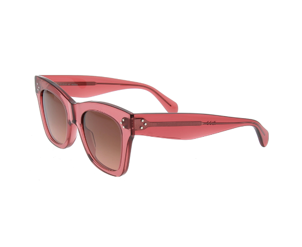 Lunettes de soleil CL4004IN de la marque Celine, monture solaire femmes, avec un design cat eye en acétate terracotta disponible dans les boutiques Atelier Lou Paris