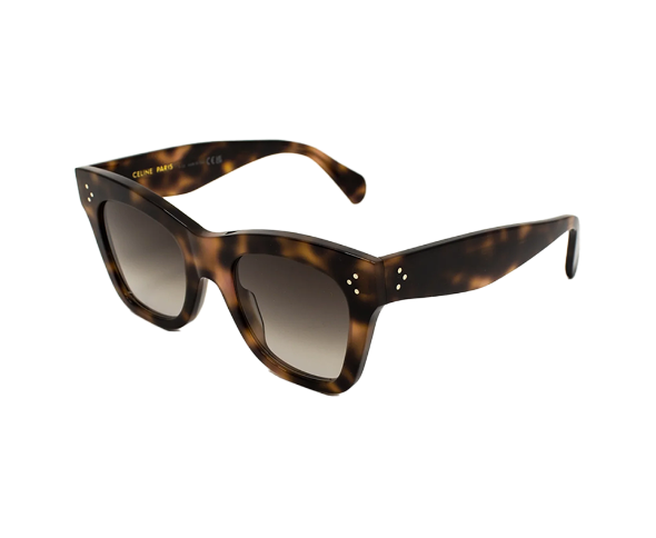 Lunettes de soleil CL4004IN de la marque Celine, monture solaire femmes, avec un design cat eye en acétate écaille foncé disponible dans les boutiques Atelier Lou Paris