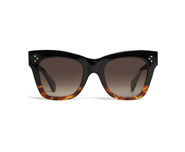 Lunettes de soleil CL4004IN de la marque Celine, monture solaire femmes, avec un design cat eye en acétate bicolore disponible dans les boutiques Atelier Lou Paris