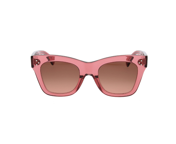 Lunettes de soleil CL4004IN de la marque Celine, monture solaire femmes, avec un design cat eye en acétate terracotta disponible dans les boutiques Atelier Lou Paris