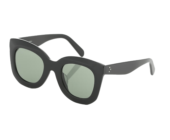 Lunettes de soleil MARTA CL4005IN de la marque Celine, monture solaire femmes, avec un design cat eye oversized en acétate noir disponible dans les boutiques Atelier Lou Paris