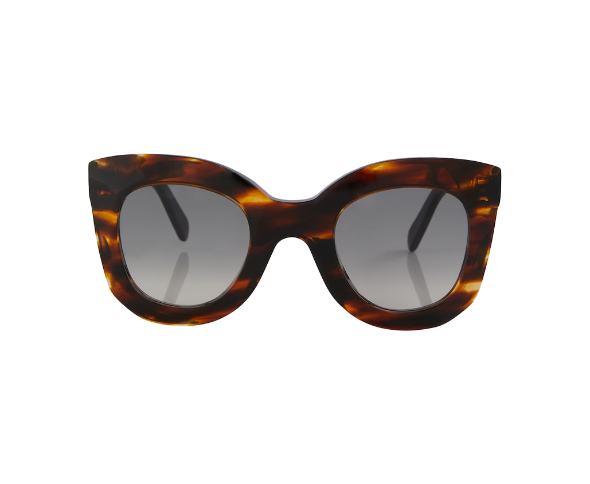 Lunettes de soleil MARTA CL4005IN de la marque Celine, monture solaire femmes, avec un design cat eye oversized en acétate écaille disponible dans les boutiques Atelier Lou Paris