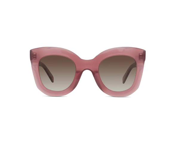 Lunettes de soleil MARTA CL4005IN de la marque Celine, monture solaire femmes, avec un design cat eye oversized en acétate rose disponible dans les boutiques Atelier Lou Paris