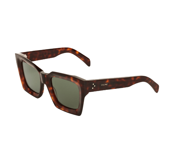 Lunettes de soleil Square S130 - CL40130I de la marque Celine, monture solaire femmes, avec un design carré en acétate écaille disponible dans les boutiques Atelier Lou Paris