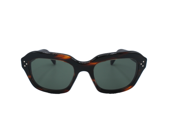 Lunettes de soleil CL40171I de la marque Celine, monture solaire mixte, avec un design carré en acétate écaille disponible dans les boutiques Atelier Lou Paris