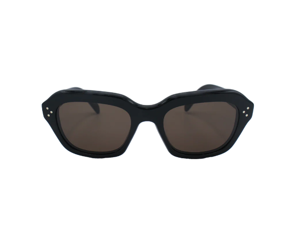 Lunettes de soleil CL40171I de la marque Celine, monture solaire mixte, avec un design carré en acétate noir disponible dans les boutiques Atelier Lou Paris