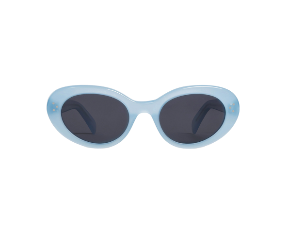 Lunettes de soleil CL40193I. de la marque Celine , modèle unisexe pour femmes, avec un design cat eye fabriquée en acetate bleu disponible dans les boutiques Atelier Lou Paris