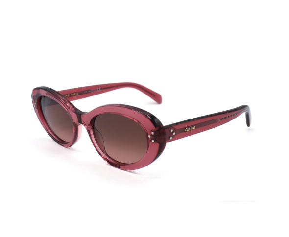 Lunettes de soleil CL40193I. de la marque Celine , modèle unisexe pour femmes, avec un design cat eye fabriquée en acetate terracotta disponible dans les boutiques Atelier Lou Paris