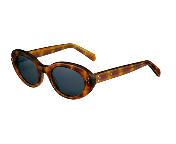 Lunettes de soleil CL40193I. de la marque Celine , modèle unisexe pour femmes, avec un design cat eye fabriquée en acetate écaille clair disponible dans les boutiques Atelier Lou Paris