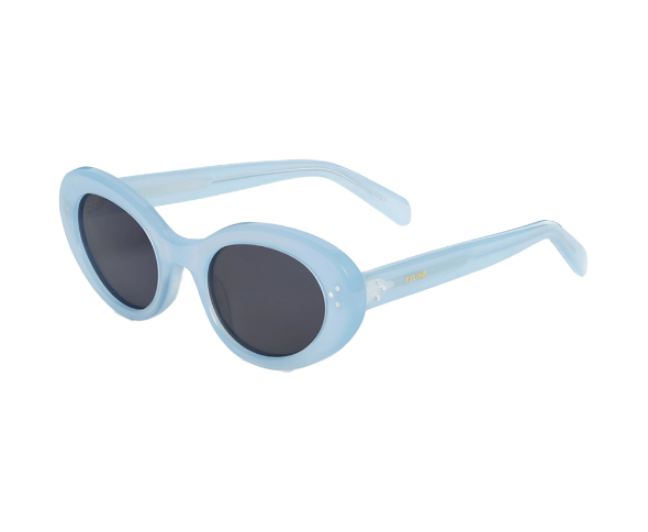 Lunettes de soleil CL40193I. de la marque Celine , modèle unisexe pour femmes, avec un design cat eye fabriquée en acetate bleu disponible dans les boutiques Atelier Lou Paris