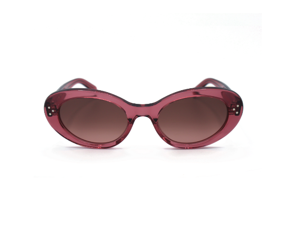 Lunettes de soleil CL40193I. de la marque Celine , modèle unisexe pour femmes, avec un design cat eye fabriquée en acetate terracotta disponible dans les boutiques Atelier Lou Paris
