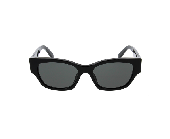 Lunettes de soleil CL40197U de la marque Celine , monture solaire mixte, modèle unisexe qui convient pour les hommes, et les femmes, avec un design rectangle fabriquée en acétate noir disponible dans les boutiques Atelier Lou Paris