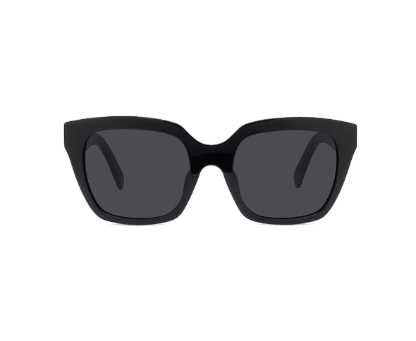 Lunettes de soleil CL40198F de la marque Celine , monture solaire pour femmes, avec un design cat eye oversized fabriquée en acétate noir disponible dans les boutiques Atelier Lou Paris