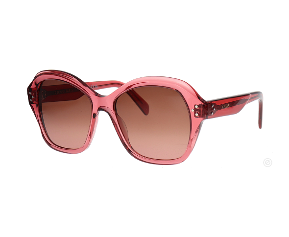 Lunettes de soleil de la marque Celine , monture solaire mixte, modèle unisexe qui convient pour les hommes, et les femmes, avec un design hexagonalefabriquée en acetate disponible dans les boutiques Atelier Lou Paris