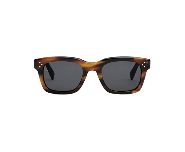 Lunettes de soleil CL40232I de la marque Celine, monture solaire pour femmes, avec un design rectangulaire fabriquée en acétate écaille disponible dans les boutiques Atelier Lou Paris