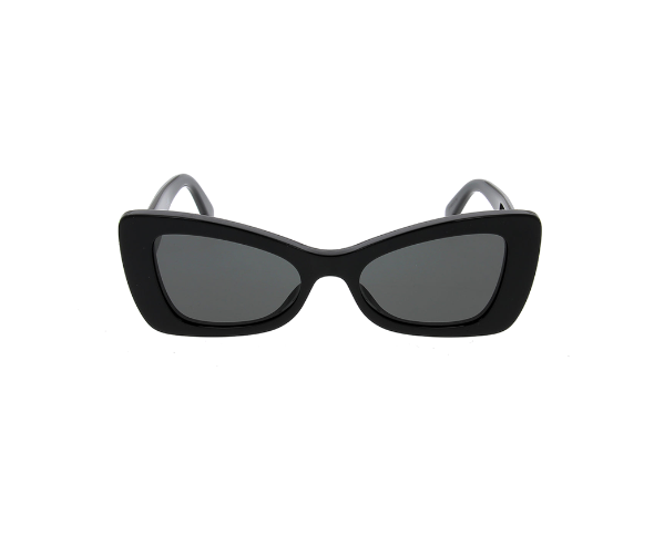 Lunettes de soleil CL40236I de la marque Celine, monture pour femmes, avec un design géométrique fabriquée en acétate noir disponible dans les boutiques Atelier Lou Paris