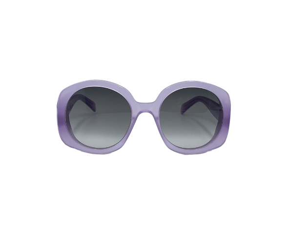 Lunettes de soleil CL40242I de la marque Celine, monture pour femmes, avec un design oversized arrondi fabriquée en acétate violet disponible dans les boutiques Atelier Lou Paris
