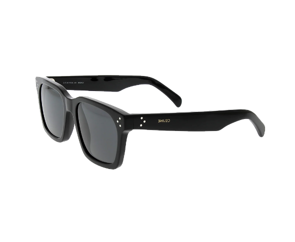 Lunettes de soleil CL40248I de la marque Celine, monture mixtes, avec un design carré fabriquée en acétate noir, disponible dans les boutiques Atelier Lou Paris