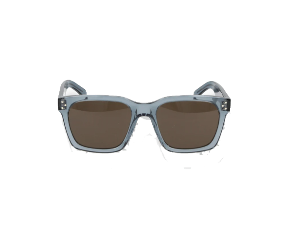 Lunettes de soleil CL40248I de la marque Celine, monture mixtes, avec un design carré fabriquée en acétate vert, disponible dans les boutiques Atelier Lou Paris