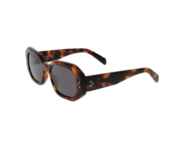 Lunettes de vue de la marque Celine, monture optique mixte, modèle unisexe écaille qui convient pour les hommes, et les femmes, avec un design rectangle fabriquée en acetate disponible dans les boutiques Atelier Lou Paris