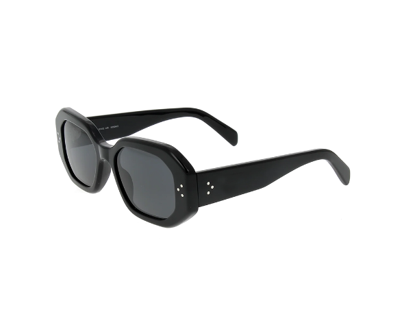 Lunettes de vue de la marque Celine, monture optique mixte, modèle unisexe noir qui convient pour les hommes, et les femmes, avec un design rectangle fabriquée en acetate disponible dans les boutiques Atelier Lou Paris