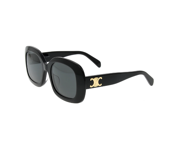 Lunettes de vue de la marque Celine, monture optique mixte, modèle unisexe noir qui convient pour les hommes, et les femmes, avec un design rectangle fabriquée en acetate disponible dans les boutiques Atelier Lou Paris