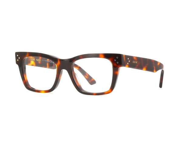 Lunettes de vue de la marque Celine, monture optique mixte, modèle unisexe qui convient pour les hommes, et les femmes, avec un design carrée fabriquée en acetate disponible dans les boutiques Atelier Lou Paris