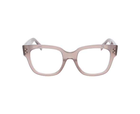Lunettes de vue CL50066I de la marque Celine , monture optique pour femmes, avec un design carré arrondis fabriquée en acétate rose disponible dans les boutiques Atelier Lou Paris