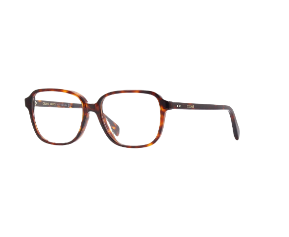 Lunettes de vue CL50087I de la marque Céline, monture optique pour les femmes, avec un design carré fabriquée en acétate écaille disponible dans les boutiques Atelier Lou Paris