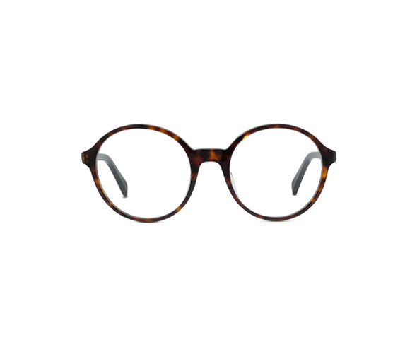 Lunettes de vue CL50092I de la marque Celine, monture optique pour femmes, avec un design rond fabriquée en acétate écaille disponible dans les boutiques Atelier Lou Paris