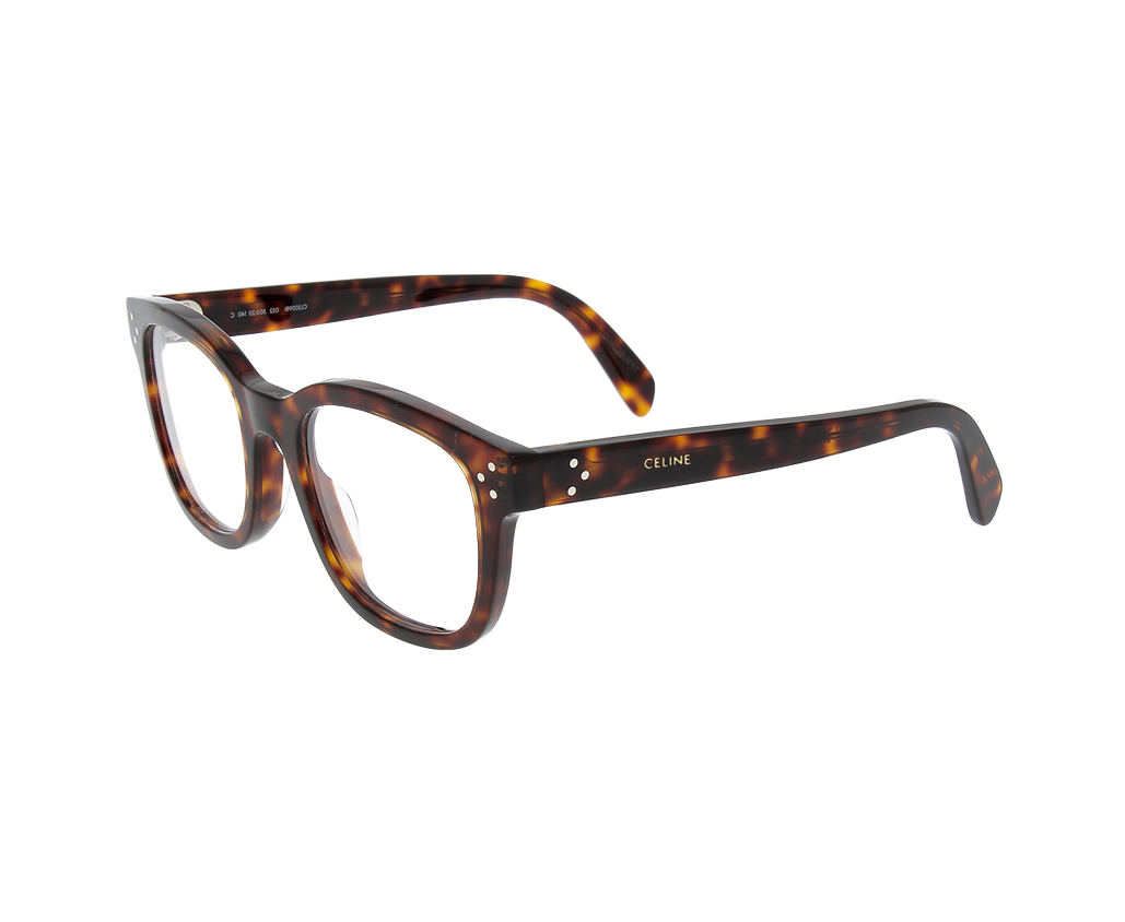 Lunettes de vue CL50098I de la marque Celine, monture optique pour femmes, avec un design pantos fabriquée en acétate écaille disponible dans les boutiques Atelier Lou Paris