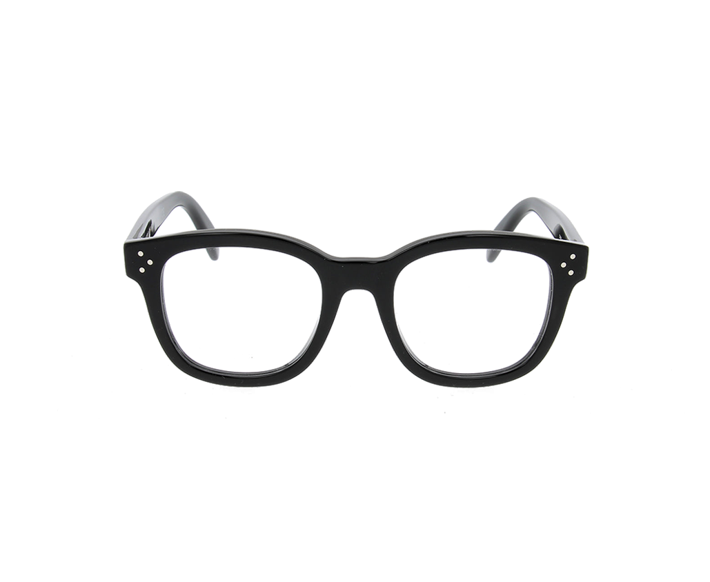 Lunettes de vue CL50098I de la marque Celine, monture optique pour femmes, avec un design pantos fabriquée en acétate noir disponible dans les boutiques Atelier Lou Paris