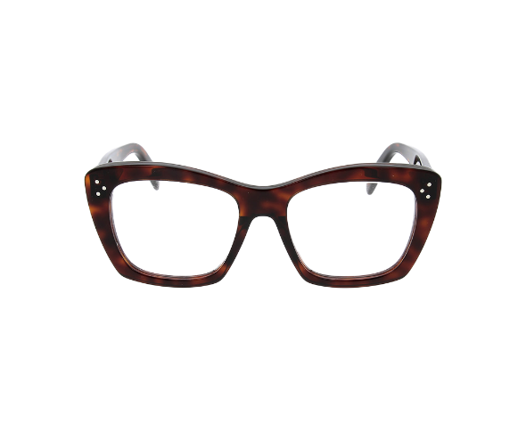 Lunettes de vue CL50108I de la marque Celine, monture optique pour femmes, avec un design papillonnant fabriquée en acétate écaille disponible dans les boutiques Atelier Lou Paris