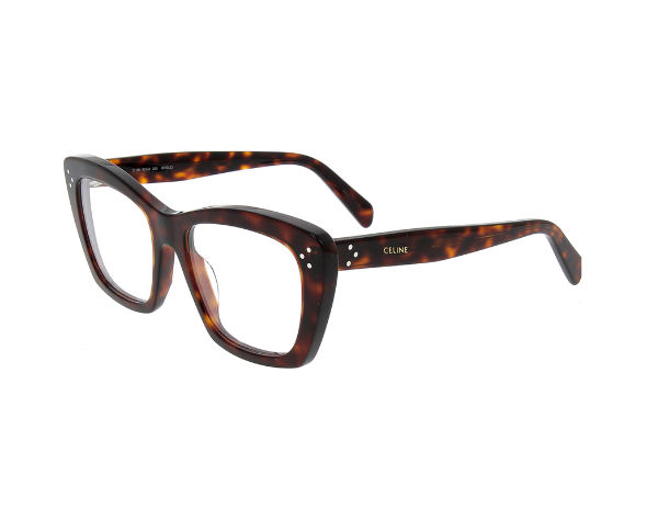 Lunettes de vue CL50108I de la marque Celine, monture optique pour femmes, avec un design papillonnant fabriquée en acétate écaille disponible dans les boutiques Atelier Lou Paris