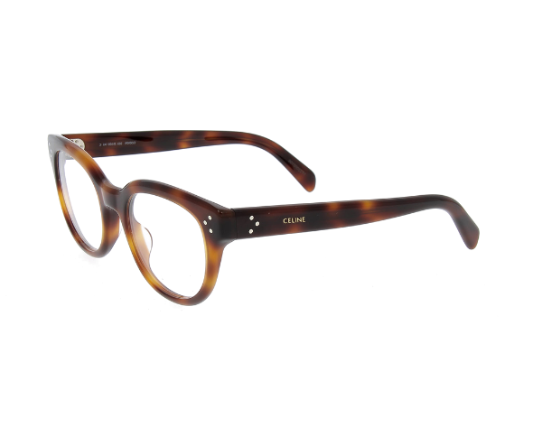 Lunettes de vue CL50109I de la marque Celine, monture optique pour femmes, avec un design arrondi fabriquée en acétate écaille disponible dans les boutiques Atelier Lou Paris