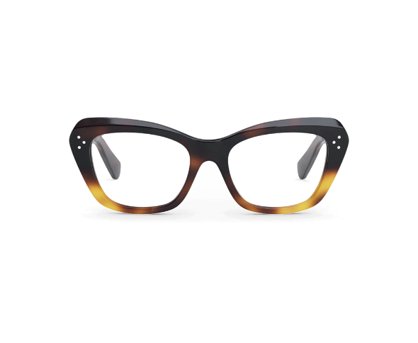 Lunettes de vue CL50112I de la marque Celine, monture optique pour femmes, avec un design papillonnante fabriquée en acétate écaille disponible dans les boutiques Atelier Lou Paris
