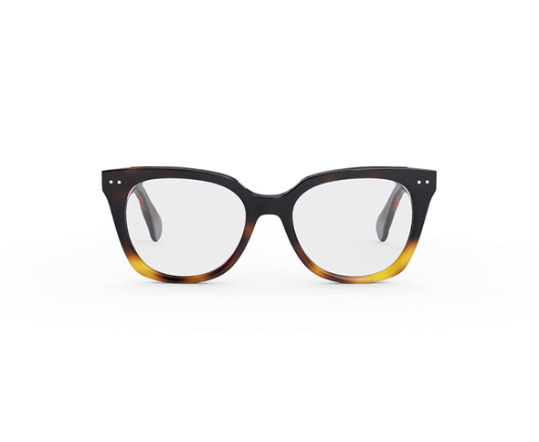 Lunettes de vue CL50116I de la marque Celine, monture optique pour femmes, avec un design cat eye fabriquée en acétate écaille disponible dans les boutiques Atelier Lou Paris