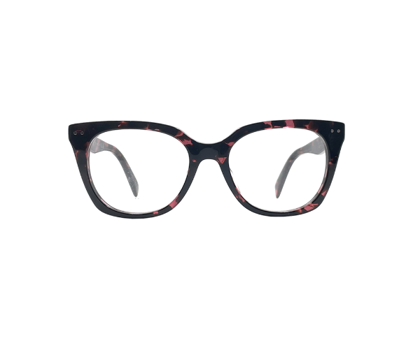 Lunettes de vue CL50116I de la marque Celine, monture optique pour femmes, avec un design cat eye fabriquée en acétate écaille rouge disponible dans les boutiques Atelier Lou Paris