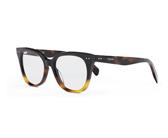 Lunettes de vue CL50116I de la marque Celine, monture optique pour femmes, avec un design cat eye fabriquée en acétate écaille disponible dans les boutiques Atelier Lou Paris