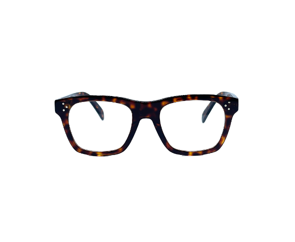 Lunettes de vue CL50119I de la marque Celine, monture optique pour femmes, avec un design rectangulaire fabriquée en acétate écaille disponible dans les boutiques Atelier Lou Paris