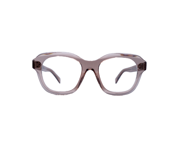 Lunettes de vue CL50124I de la marque Celine, monture optique pour femmes, avec un design arrondi fabriquée en acétate rose disponible dans les boutiques Atelier Lou Paris