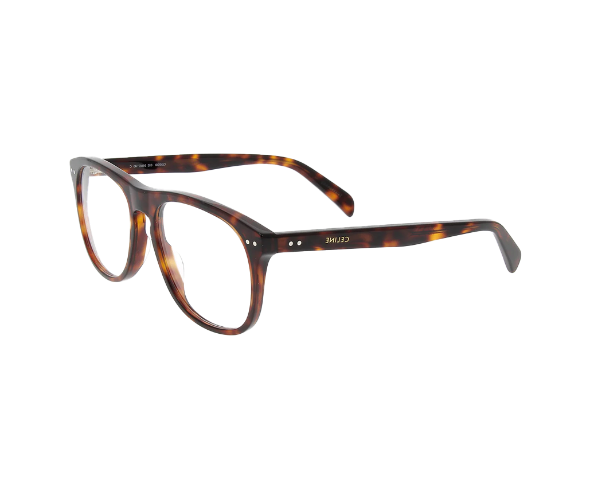 Lunettes de vue CL50130I de la marque Celine, monture optique pour femmes, avec un design rond fabriquée en acétate écaille disponible dans les boutiques Atelier Lou Paris