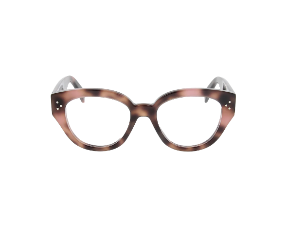 Lunettes de vue de la marque Celine, monture optique mixte, modèle unisexe qui convient pour les hommes, et les femmes, avec un design ovale fabriquée en acetate disponible dans les boutiques Atelier Lou Paris