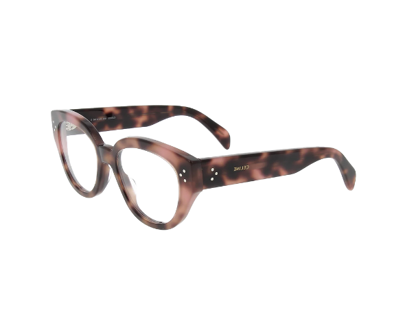 Lunettes de vue de la marque Celine, monture optique mixte, modèle unisexe qui convient pour les hommes, et les femmes, avec un design ovale fabriquée en acetate disponible dans les boutiques Atelier Lou Paris