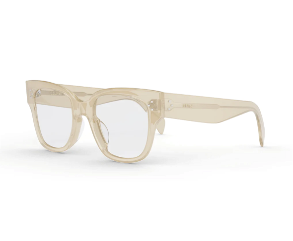 Lunettes de vue CL50110U de la marque Celine, monture optique pour femmes, avec un design arrondi fabriquée en acétate noir disponible dans les boutiques Atelier Lou Paris