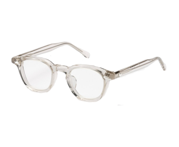 Lunettes de vue de la marque frame montana, monture optique mixte, modèle unisexe transparent qui convient pour les hommes, et les femmes, avec un design rond fabriquée en acetate disponible dans les boutiques Atelier Lou Paris